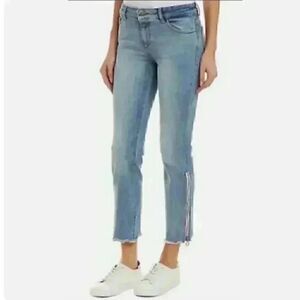 DL1961 Mara Instasculpt Straight Ankle Zip Jeans Size 28